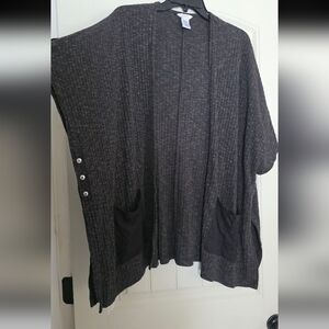 Candie's Black and White Knit Cardigan